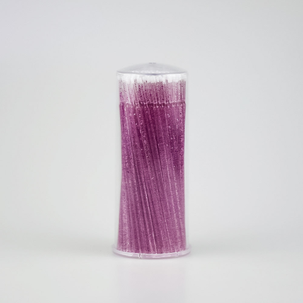 Purple Glitter Microtip Applicators | 50 Pack