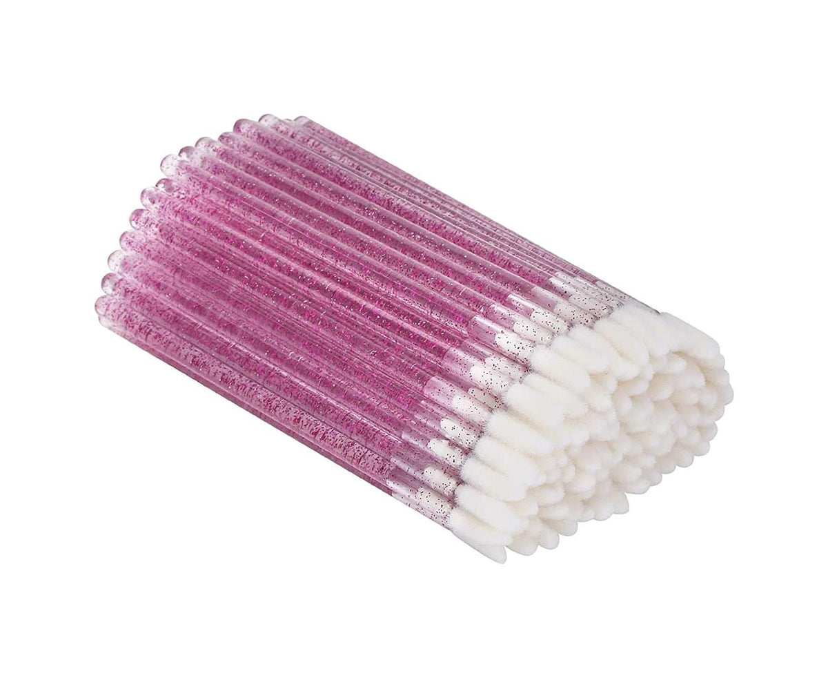 Purple Glitter Lash Applicator Wands | 50 Pack